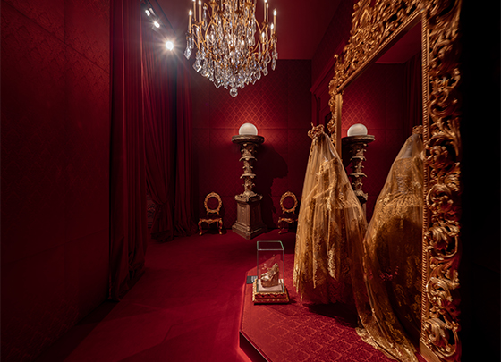 Opera Alta Moda Alta Sartoria dress - From the Heart to the Hands 2024, Palazzo Reale room